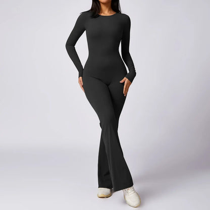 Rosie Backless Long Sleeve Jumpsuit