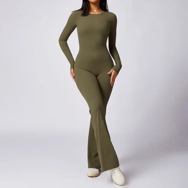 Rosie Backless Long Sleeve Jumpsuit