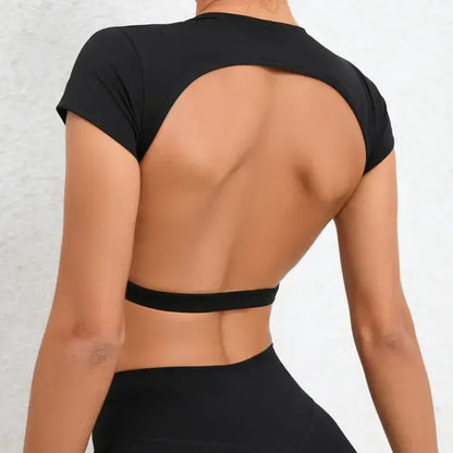 Jesse Backless Short Sleeve Top